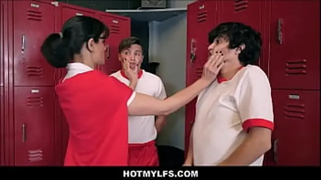 Penny Barber &mdash;  MILF Gym Coach &mdash;  Gets Fucked by Two Young Guys