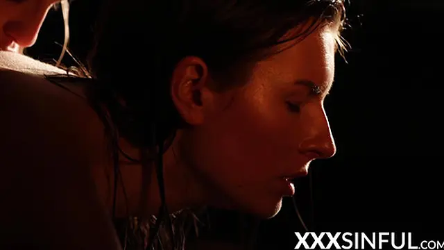 Erotic lesbians pleasuring each other in 69 pose