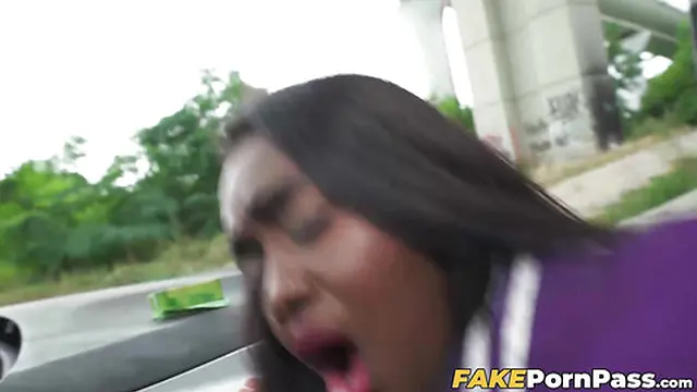 Hot ebony Blair Saenz eager for cash in exchange for intense pleasure