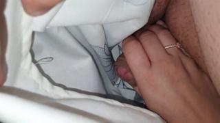 Mom's hidden pleasure, blanket bliss as stepson's fingers work her magic