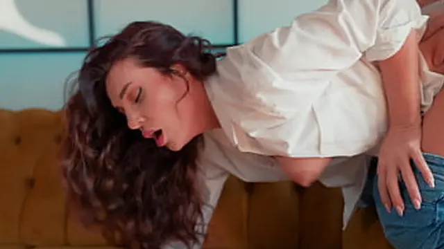 Watching porn with my hot milf ended up fucking her