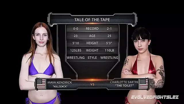 Maya Kendrick and Charlotte Sartre - Loser Receives Strap-on Anal👌 Play