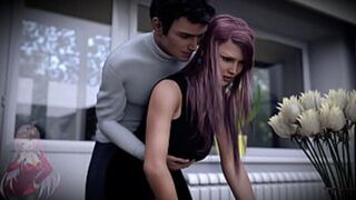 Blindfolded 18YO Seduced in Virtual Reality Yoga Orgy Session