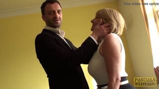 Older British housewife devoured by massive male sex toy