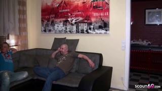 Hubby trades wife's tight German snatch for buddy's raw pounding in steamy threesome