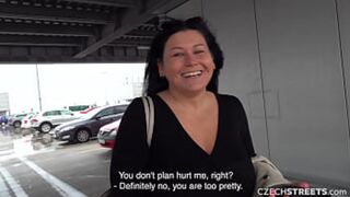 Busty Married Mom Gets Hammered in the Park