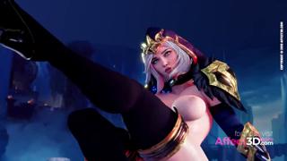 Naughty😈 Blonde Bitches Show Off Sick Pole Dance Moves In Hardcore Animated XXX Flick
