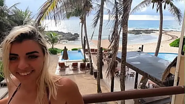 Hot blonde gets fucked in public on Isla Mujeres by Remy Lacroix &mdash;  Mia Khalifa &mdash;  Abella Danger &mdash;  and others