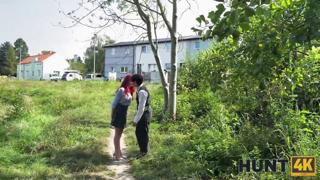 Dirty Euro Harlot Gets Face-Fucked by Two Cock🍆-Hungry Gangbangers Then Swallows