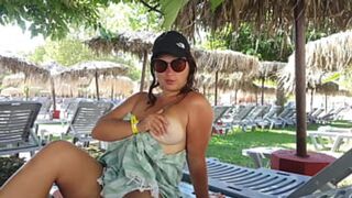Stepmom's AquaParkside Tease: 'Naked Tits & Wet Pussy✌' Publicly Sucked & F**ked