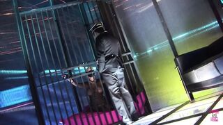 Mistress Whips Her Buxom Blonde Slave into Orgasmic Ecstacy with Massive Schlong Thrusts