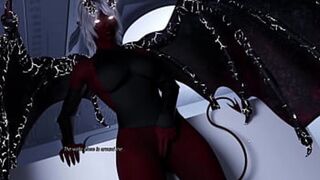 Hot Blonde Demoness Devours Big Titties, Finger-fucks Tight Vagina🌮️ for Intense Gaming Orgasm💦